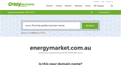 Desktop Screenshot of energymarket.com.au