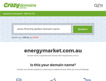 Tablet Screenshot of energymarket.com.au